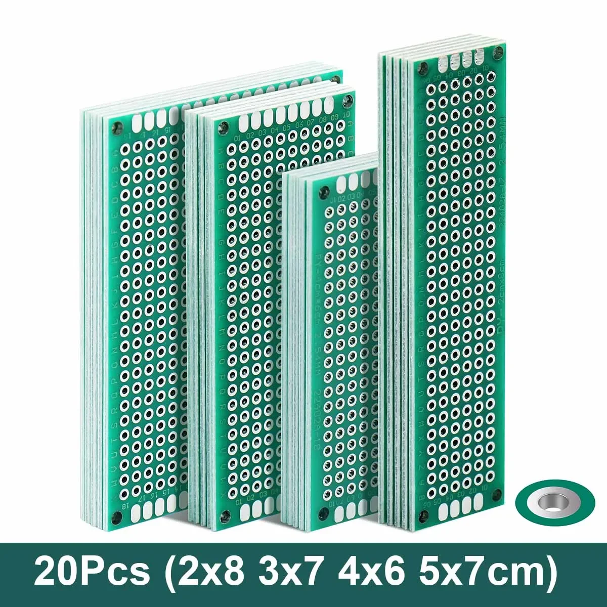 PCB Ÿ  ȸ 亸,  Ʈ Ÿ κ, 2x8, 3x7, 4x6, 5x7,  ȥ , 20 
